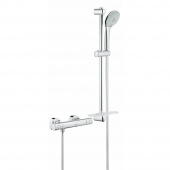 Термостатический смеситель для душа GROHE Grohtherm 1000 Cosmopolitan New с душевым гарнитуром (штанга 600 мм), хром (34286002) — фото, характеристики, купить в MAKHACHKALA-CLIMBO