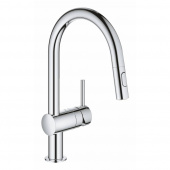 Смеситель для кухни GROHE Minta с выдвижным изливом, хром (32321002) — фото, характеристики, купить в MAKHACHKALA-CLIMBO