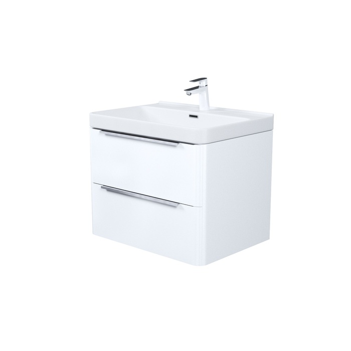 Тумба с умывальником, подвесная, 70 см, белый, Клауд Икс (Cloud X), IDDIS, CLX70W0i95K подходит умыв. 0177000i28 — фото, характеристики