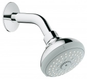 Верхний душ с кронштейном GROHE Tempesta Classic, 4 режима, диаметр 100 мм, 27870000 — фото, характеристики, купить в MAKHACHKALA-CLIMBO