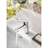 Смеситель для раковины GROHE Eurostyle new с донным клапаном, хром (33558003) — фото, характеристики, купить в MAKHACHKALA-CLIMBO