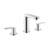 Смеситель для раковины GROHE Europlus на 3 отверстия с донным клапаном, 20301000 — фото, характеристики, купить в MAKHACHKALA-CLIMBO