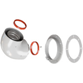 RCA-6010-240190 Начальный участок 90 гр. 60/100 в комплекте фланец — фото, характеристики, купить в MAKHACHKALA-CLIMBO