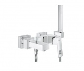 Смеситель для ванны GROHE Eurocube с душевым гарнитуром, 23141000 — фото, характеристики, купить в MAKHACHKALA-CLIMBO