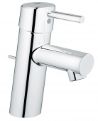 Смеситель для раковины GROHE Concetto с донным клапаном, низкий излив, 32204001 — фото, характеристики, купить в MAKHACHKALA-CLIMBO
