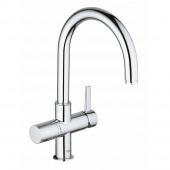 Смеситель для кухни GROHE Blue с высоким изливом для водопроводной и фильтрованной воды, хром (33251000) — фото, характеристики, купить в MAKHACHKALA-CLIMBO