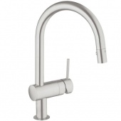 Смеситель для кухни GROHE Minta с выдвижным C-изливом, 32321DC0 — фото, характеристики, купить в MAKHACHKALA-CLIMBO