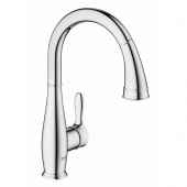 Смеситель для кухни GROHE Parkfield с выдвижным изливом/лейкой, хром (30215001) — фото, характеристики, купить в MAKHACHKALA-CLIMBO