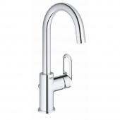 Смеситель для раковины GROHE BauLoop с донным клапаном, L-Size, хром (23763000) — фото, характеристики, купить в MAKHACHKALA-CLIMBO