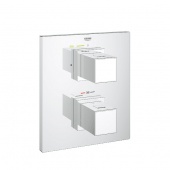 Термостат для душа GROHE Grohtherm Cube с переключателем (верхняя монтажная часть), 19959000 — фото, характеристики, купить в MAKHACHKALA-CLIMBO