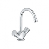 Смеситель для раковины GROHE Costa L с донным клапаном и высоким С-изливом, 21375001 — фото, характеристики, купить в MAKHACHKALA-CLIMBO