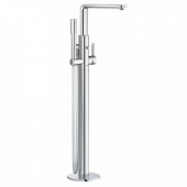 Смеситель для ванны GROHE Lineare New с душевым гарнитуром, верхняя монтажная часть, напольный монтаж, суперсталь (23792DC1) — фото, характеристики, купить в MAKHACHKALA-CLIMBO