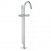 Смеситель для ванны GROHE Atrio New с душевым гарнитуром, верхняя монтажная часть, напольный монтаж, хром (25044003) — фото, характеристики, купить в MAKHACHKALA-CLIMBO