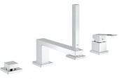 Смеситель для ванны GROHE Eurocube с душевым гарнитуром (на бортик ванны), 19897000 — фото, характеристики, купить в MAKHACHKALA-CLIMBO