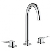 Смеситель для раковины GROHE Concetto на 3 отверстия с донным клапаном, 20216001 — фото, характеристики, купить в MAKHACHKALA-CLIMBO