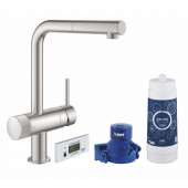Смеситель для кухни GROHE Blue Pure Minta, суперсталь (30382DC0) — фото, характеристики, купить в MAKHACHKALA-CLIMBO