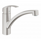 Смеситель для кухни GROHE Eurosmart с низким изливом, суперсталь (33281DC2) — фото, характеристики, купить в MAKHACHKALA-CLIMBO