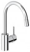 Смеситель для кухни GROHE Concetto с выдвижным высоким изливом, 32663001 — фото, характеристики, купить в MAKHACHKALA-CLIMBO