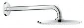 Верхний душ с кронштейном GROHE Rainshower Cosmopolitan Metal, диаметр 210 мм, с ограничением расхода воды, 26062000 — фото, характеристики, купить в MAKHACHKALA-CLIMBO