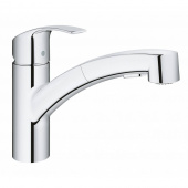 Смеситель для кухни GROHE Eurosmart с выдвижным изливом, низкий излив, хром (30305000) — фото, характеристики, купить в MAKHACHKALA-CLIMBO