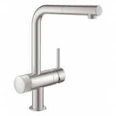 Смеситель для кухни GROHE Blue Pure Minta с функцией очистки водопроводной воды, суперсталь (31721DC0) — фото, характеристики, купить в MAKHACHKALA-CLIMBO