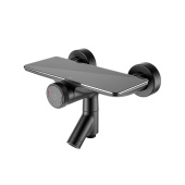 Смеситель для ванны с управлением Push Control черный матовый Shelfy IDDIS — фото, характеристики, купить в MAKHACHKALA-CLIMBO