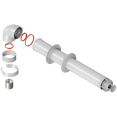 RCA-6010-210900 Комплект дымохода СТАНДАРТ 60/100 - 900мм  хомут в комплекте + втулка D60 L-50 — фото, характеристики, купить в MAKHACHKALA-CLIMBO
