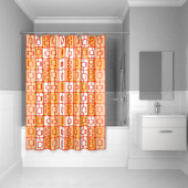 Штора для ванной комнаты, 200*240 см, полиэстер, ID, orange toffee, 280P24RI11 — фото, характеристики, купить в MAKHACHKALA-CLIMBO