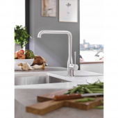 Смеситель для кухни GROHE Essence+ с высоким изливом, суперсталь (30269DC0) — фото, характеристики, купить в MAKHACHKALA-CLIMBO