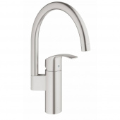 Смеситель для кухни GROHE Eurosmart c высоким изливом, суперсталь (33202DC2) — фото, характеристики, купить в MAKHACHKALA-CLIMBO