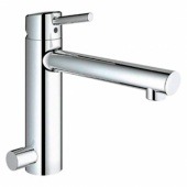 Смеситель для кухни GROHE Concetto со средним изливом с запорным вентилем, 31209001 — фото, характеристики, купить в MAKHACHKALA-CLIMBO