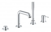 Смеситель для ванны GROHE Essence+ на 4 отверстия с душевым гарнитуром и изливом (на бортик ванны), 19578001 — фото, характеристики, купить в MAKHACHKALA-CLIMBO
