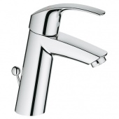 Смеситель для раковины GROHE Eurosmart с донным клапаном, средний излив, 23322001 — фото, характеристики, купить в MAKHACHKALA-CLIMBO