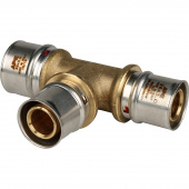 STOUT Тройник переходной 32х26х26 для металлопластиковых труб прессовой (SFP-0005-322626) — фото, характеристики, купить в MAKHACHKALA-CLIMBO