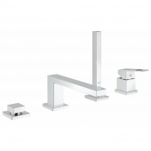 Смеситель для ванны GROHE Eurocube с душевым гарнитуром, монтаж на борт ванны, хром (19897001) — фото, характеристики, купить в MAKHACHKALA-CLIMBO