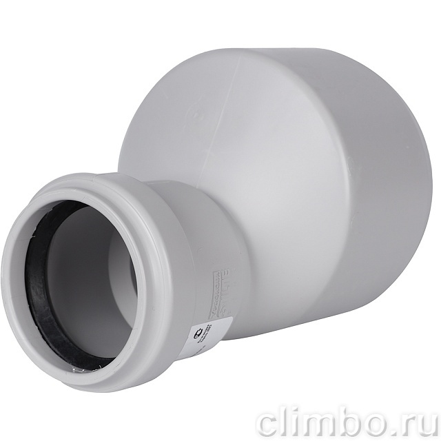 Переход эксцентрический канализационный бесшумный STOUT D110х58 — фото, детали конструкции
