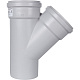 Тройник канализационный бесшумный STOUT D110x110/ 45° — фото, детали конструкции