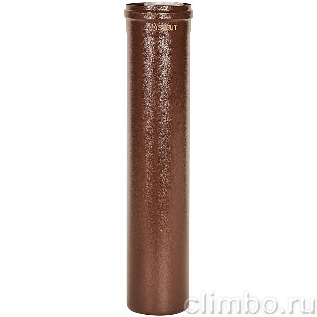 STOUT SCR-6010-700500 STOUT Удлинитель дымохода традиц. коакс. D60(п-м)/100(п-м), L500, КОРИЧНЕВЫЙ — фото, детали конструкции