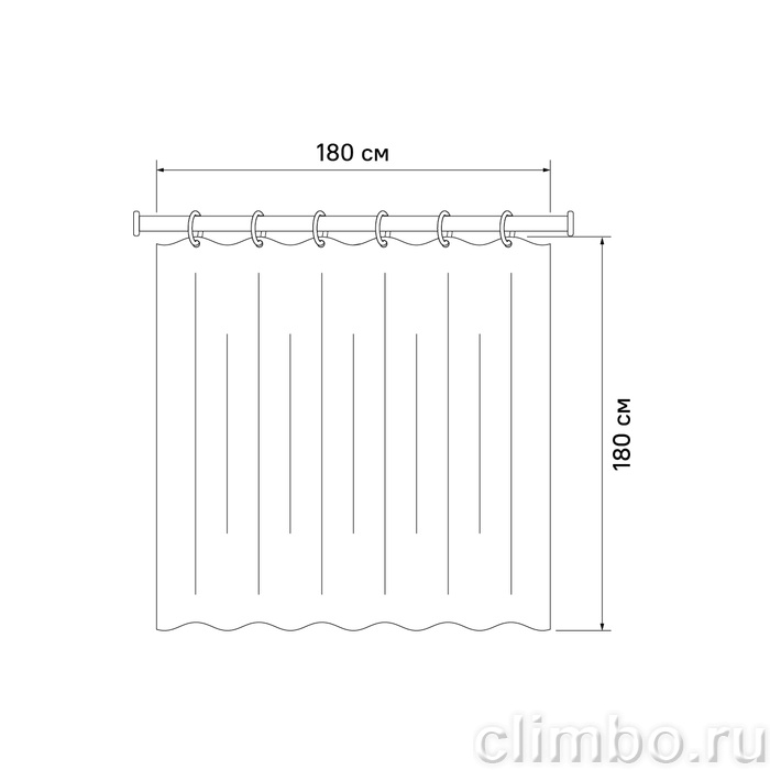 B07P118i11 Штора для ванной комнаты, коллекция Basic — фото товара