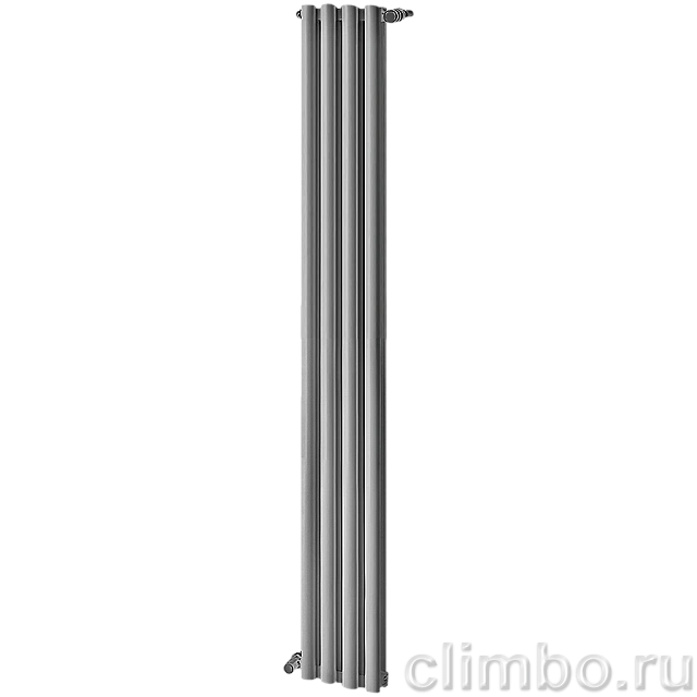 Радиатор алюминиевый STOUT Anteprima 2000 4 секции универсальное подключение (серый) — фото, детали конструкции