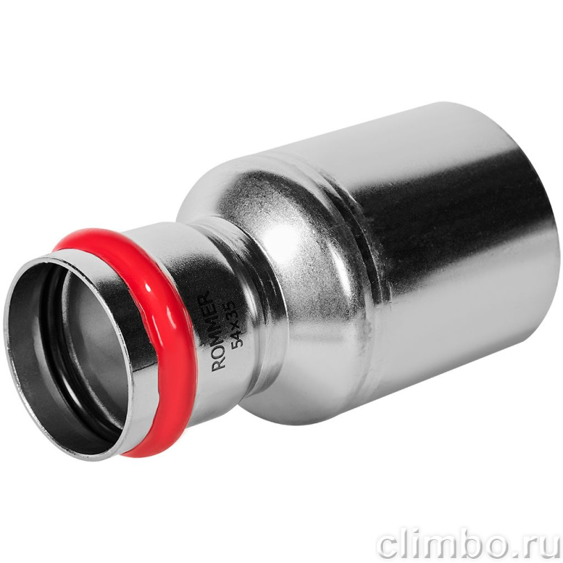 Муфта ROMMER переходная НПр-ВПр, 54х35, из нержавеющей стали прессовой — фото, детали конструкции