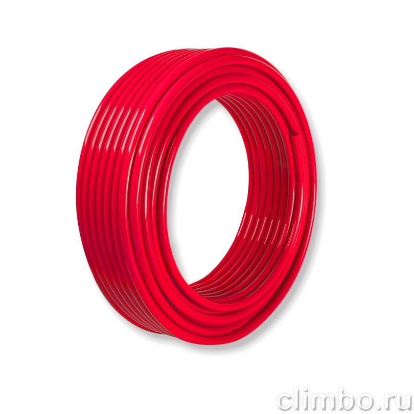 Труба ROMMER PEX из сшитого полиэтилена с кислородным слоем, красная, 20х2,0 (бухта 240 метров) — фото, детали конструкции