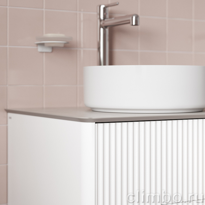 Столешница, керамогранит, 100 см, cветло-серый бетон, Оптима Хоум (Optima Home), IDDIS, OPH10W0i89 — фото, детали конструкции