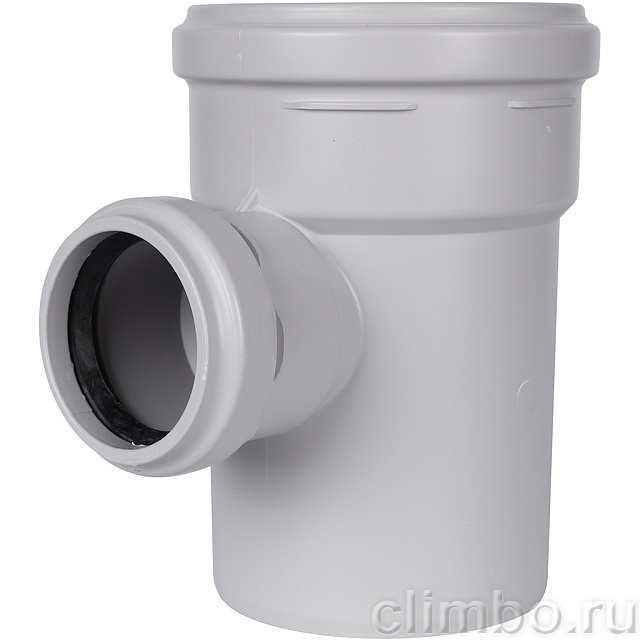 Тройник канализационный бесшумный STOUT D110x58/ 87,5° — фото, детали конструкции