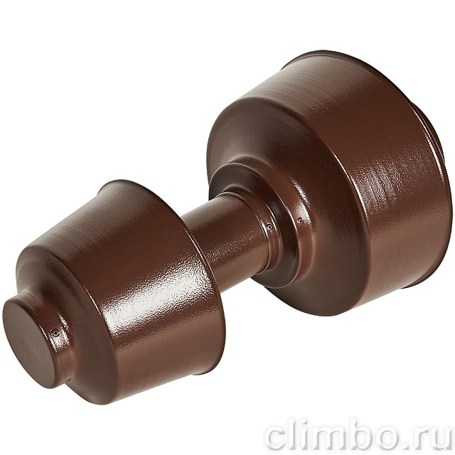 STOUT Оголовок вертикальный с ветрозащитой традиц. коакс. D80(п)/125(п) КОРИЧНЕВЫЙ широкий — фото, детали конструкции