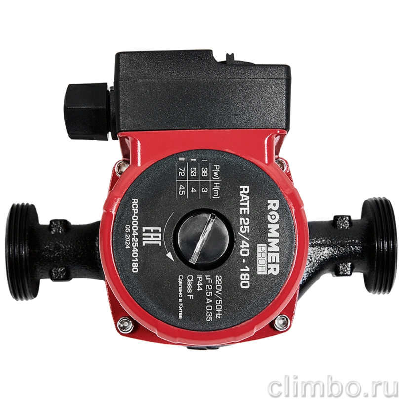 Циркуляционный насос ROMMER Profi 25/40-180 — фото, детали конструкции