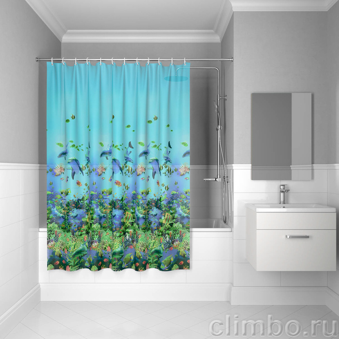 Штора для ванной комнаты, 180*180см, PEVA, P22PV11i11, IDDIS — фото товара