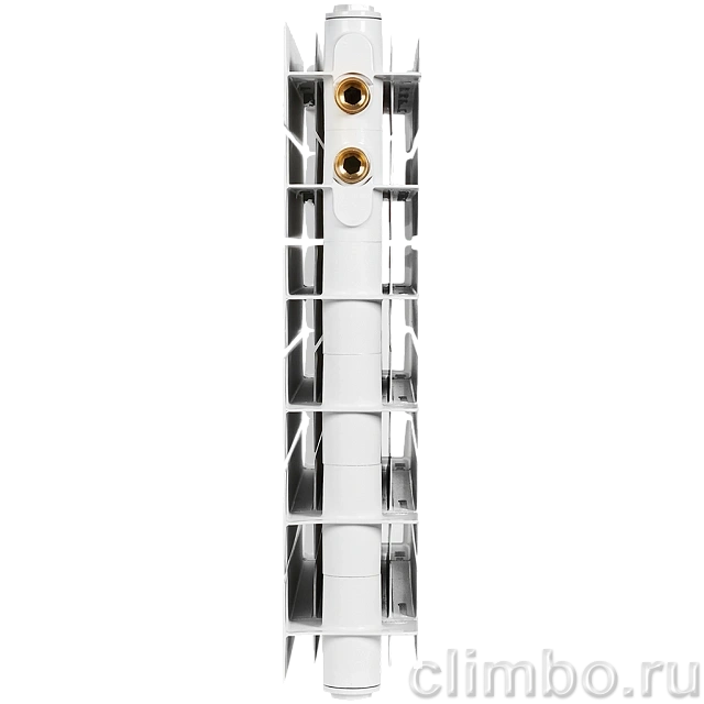 Радиатор биметаллический STOUT TITAN VENTIL 500 11 секций нижнее правое подключение — фото, детали конструкции