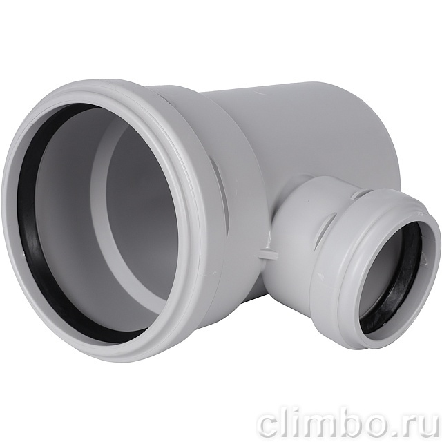 Тройник канализационный бесшумный STOUT D110x58/ 87,5° — фото, детали конструкции