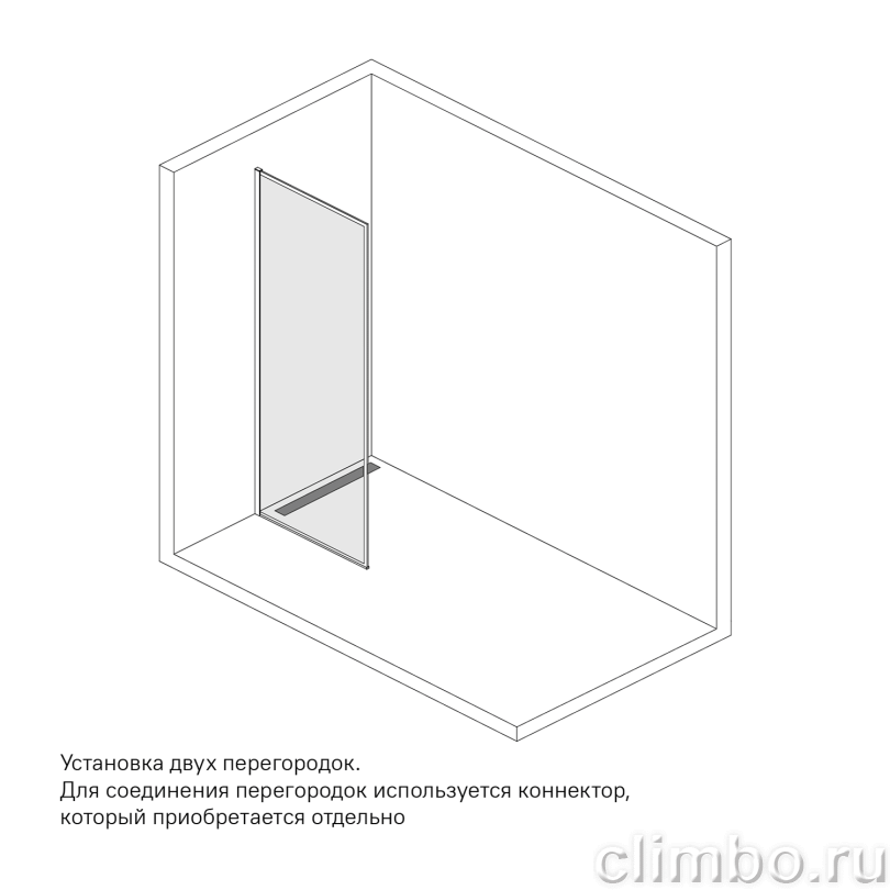 Душевая перегородка Walk In, черный 80x195, Slide, IDDIS, SLI8BS8i23 — фото товара